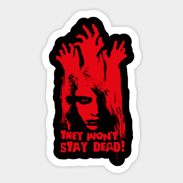 The living dead v2 Sticker by demonigote